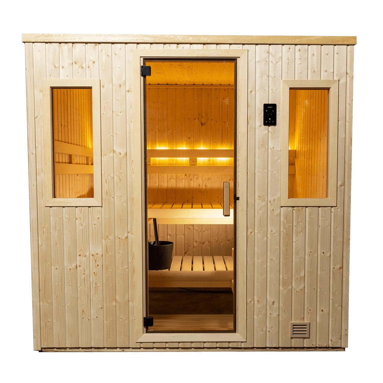 NorthStar Indoor Sauna with L-shaped Bench