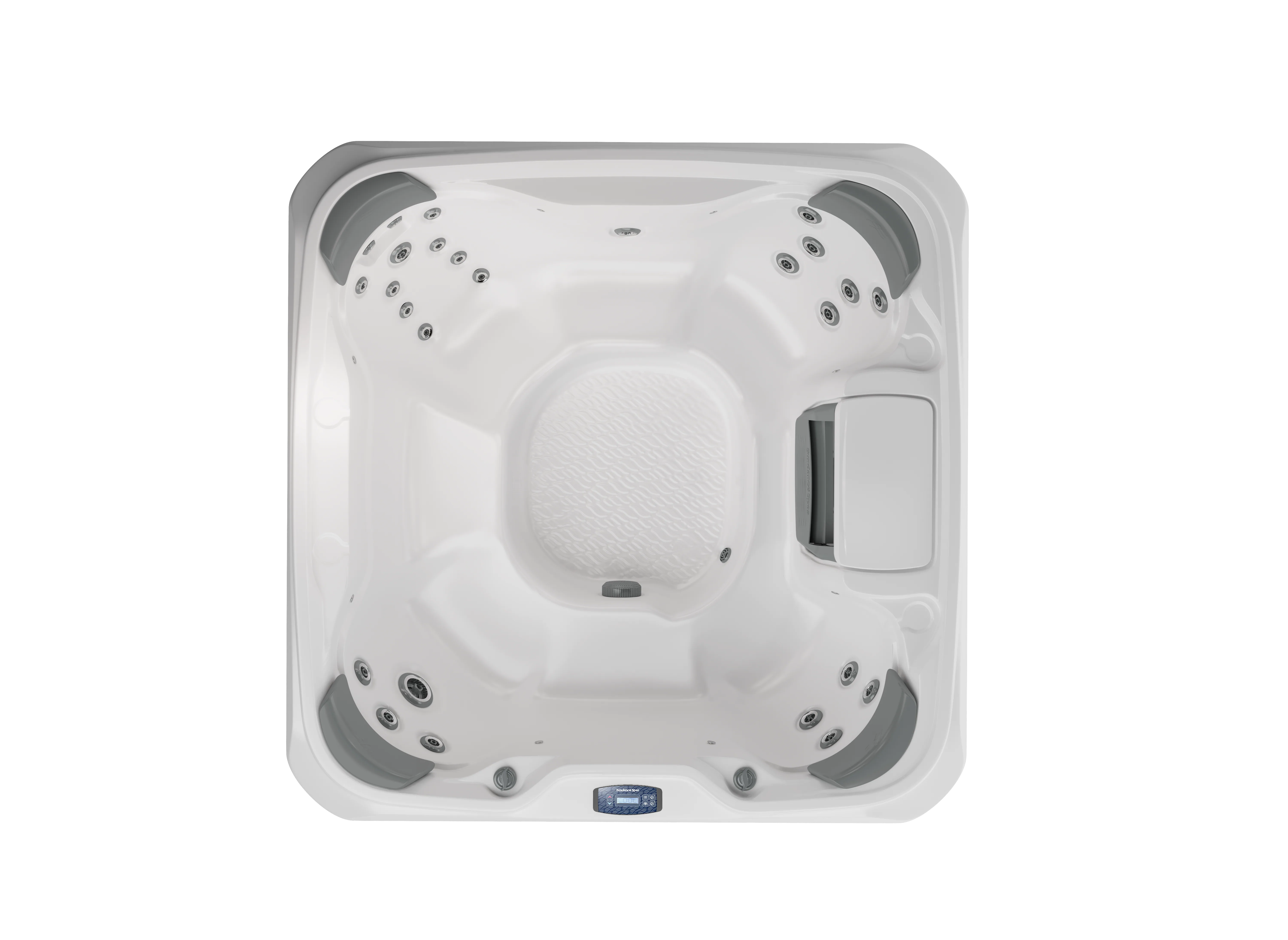 Overhead view of Prado spa hot tub for five adults
